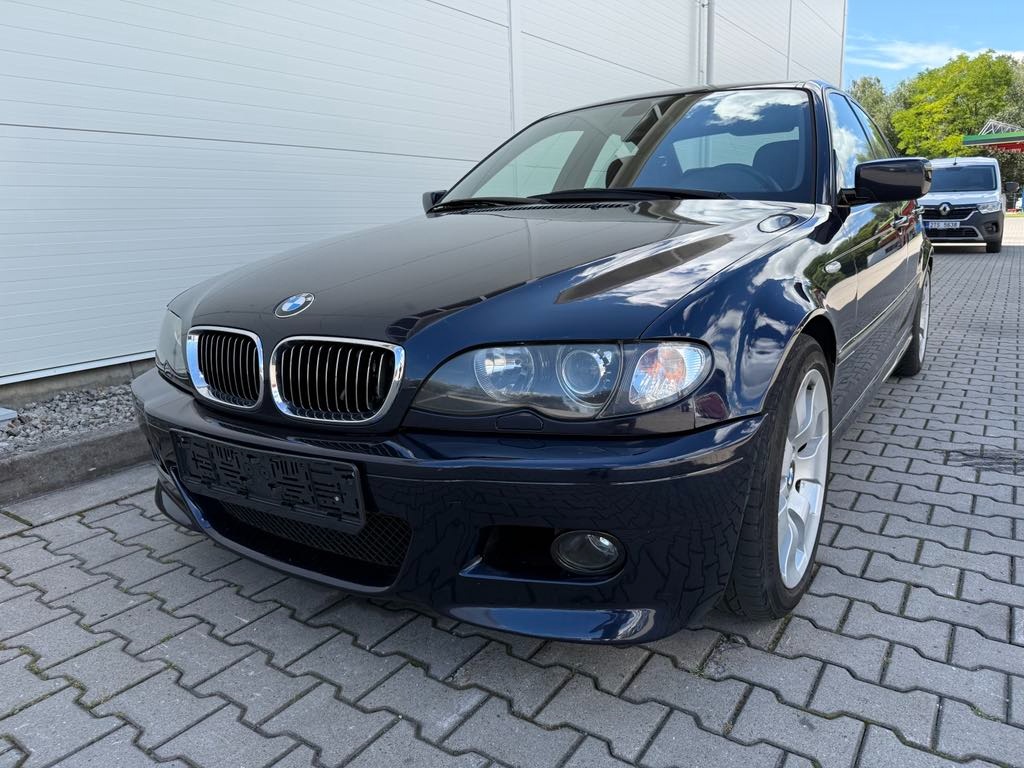 E46 325i M packet II originál xenon, Orient blue metallic