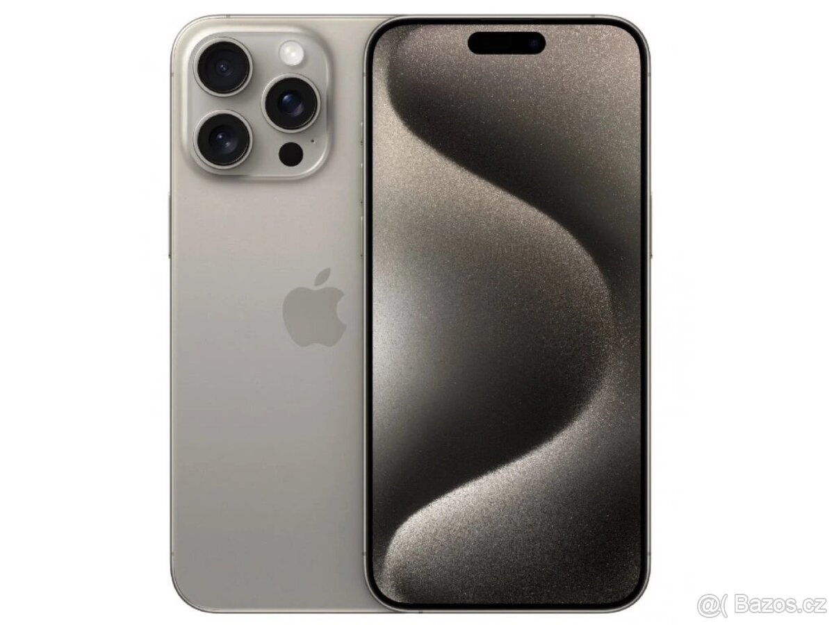 Apple iPhone 15 Pro Max 256GB přírodní titan + 3 kryty