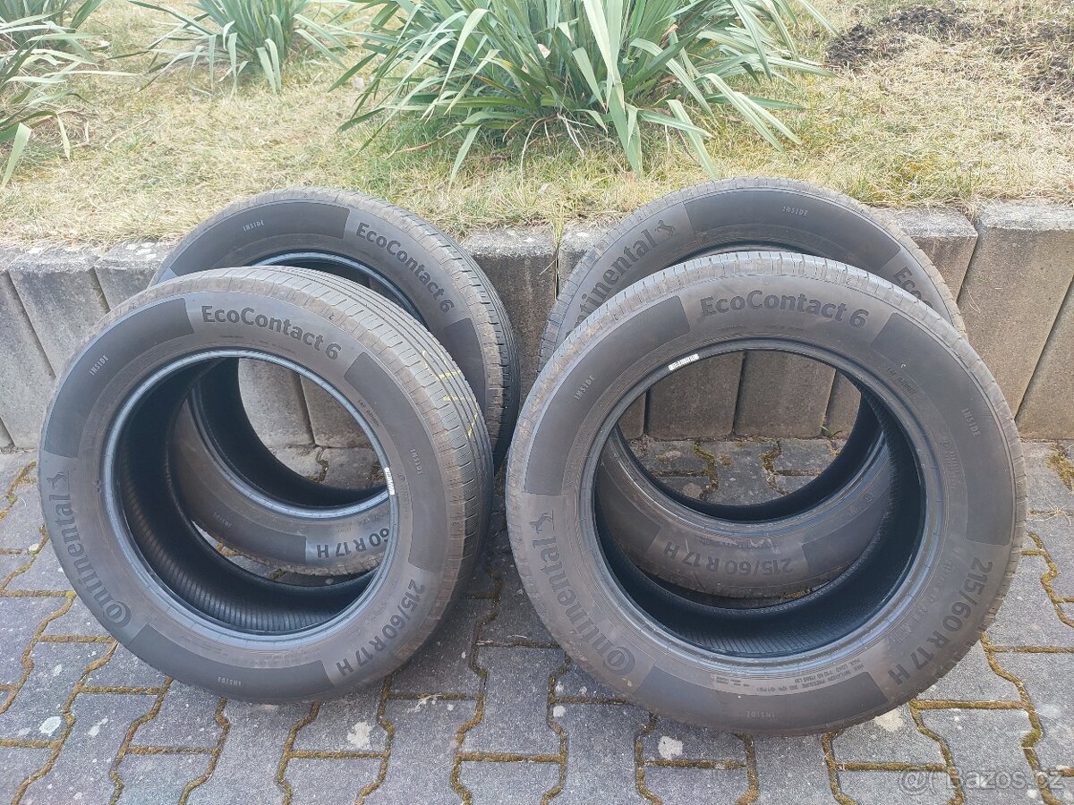 Prodám letní pneu 215/60/17