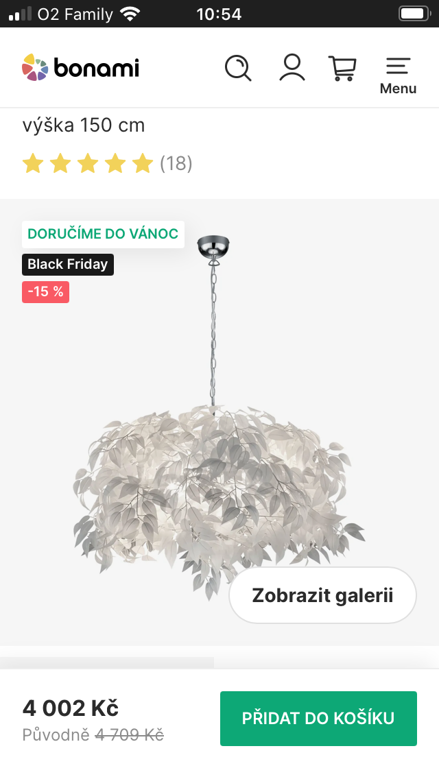 Závěsné svítidlo Leavy