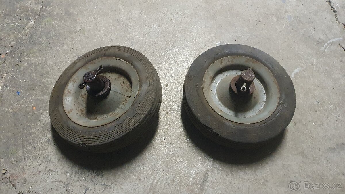 Pojezdová kolečka pogumovaná