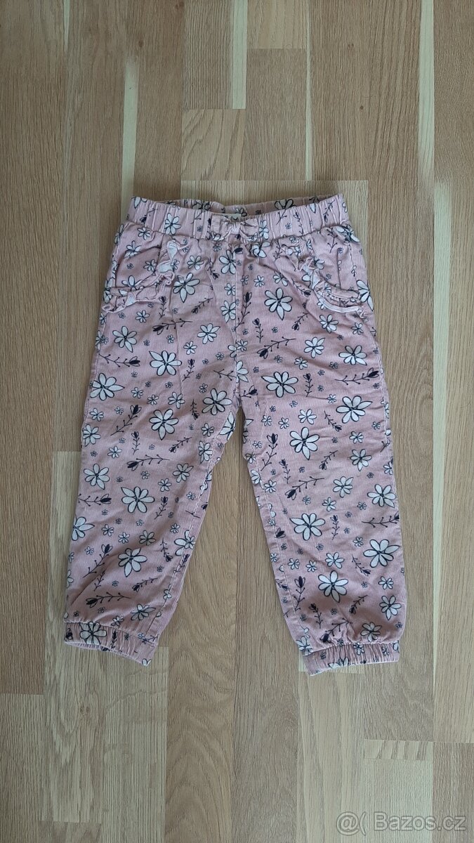 Dívčí zateplené kalhoty vel. 92