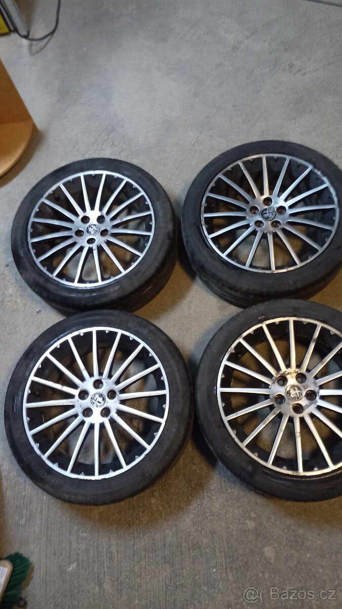 Alu Toora 17" 5x98 Alfa romeo sada černostříbrná
