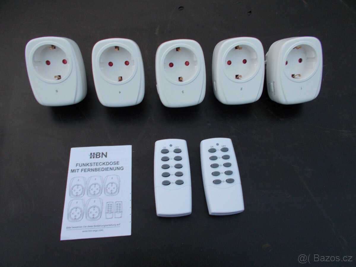zásuvky na dálkové ovládání
