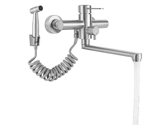 Nástěnná kuchyňská baterie SUS304 se sprškou