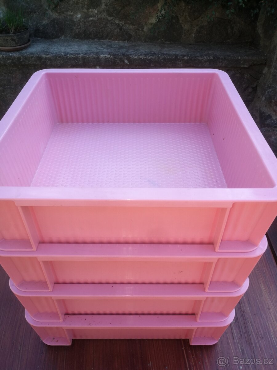 úložní boxy, přepravky, 4ks,30x30x10cm