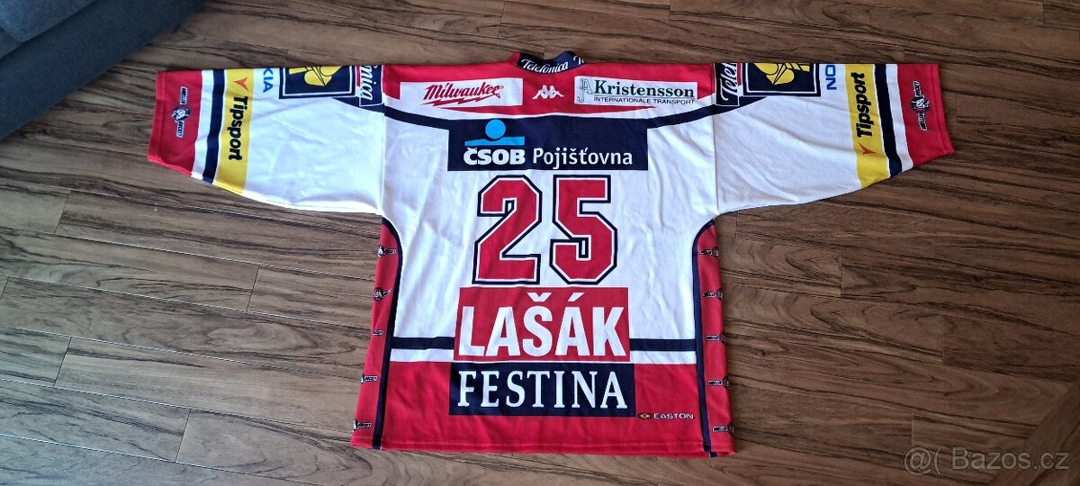 Hokejovy dres Pardubice - Lasak 25, XL