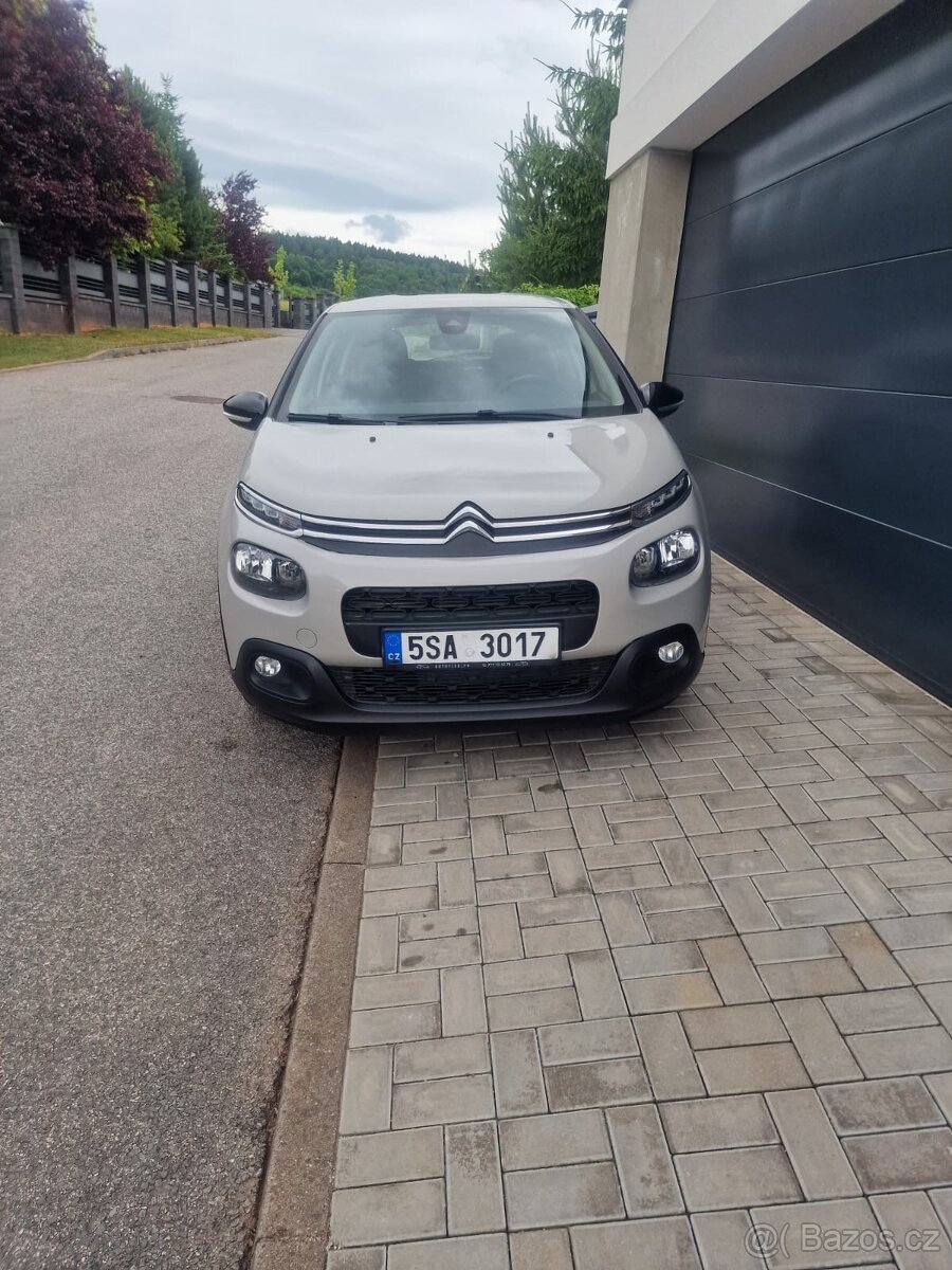 Citroen C3,1.2 PureTech,60kw,,zakoupeno jako nové v ČR,2.maj