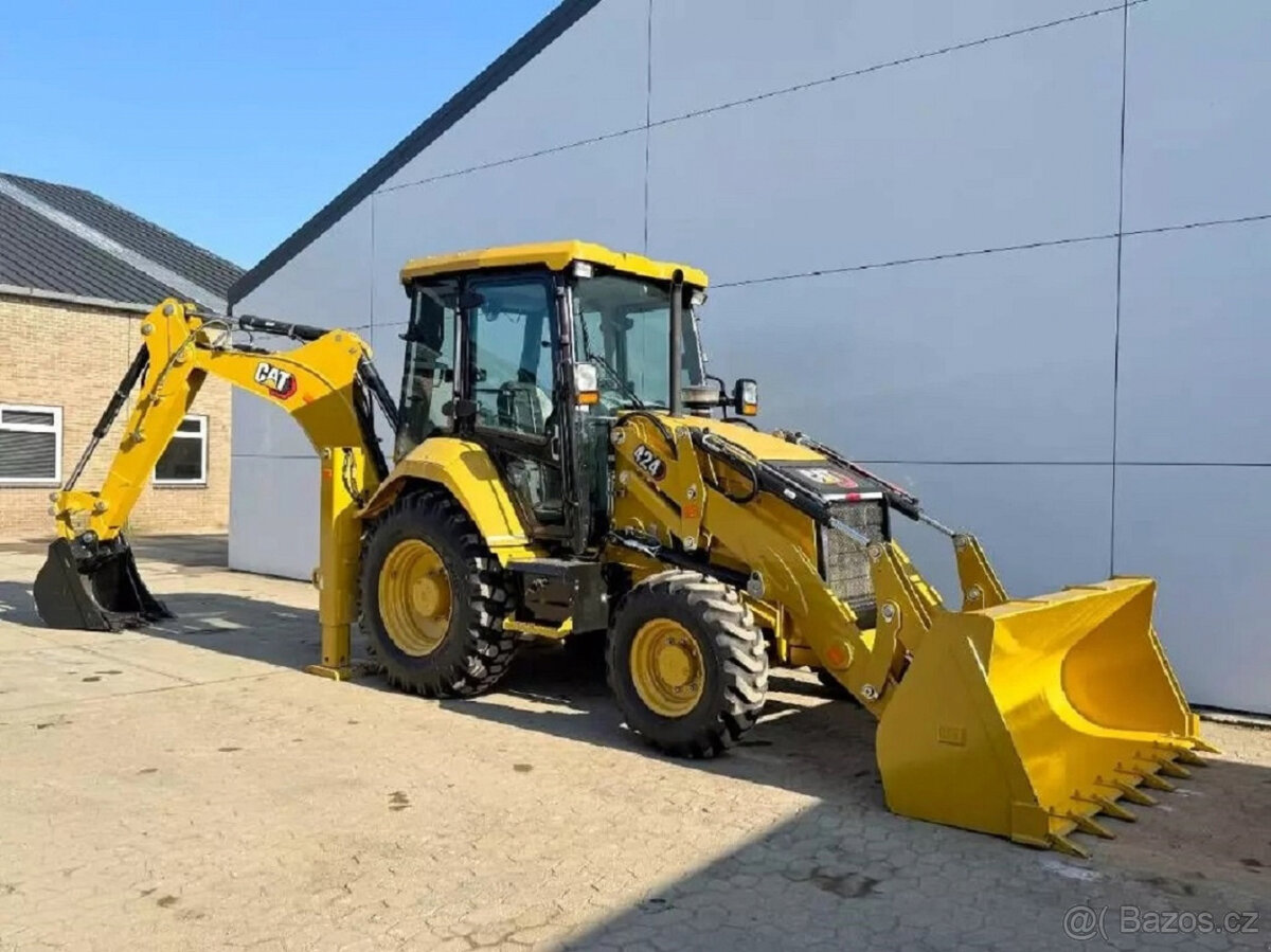 Traktorbagr•r4x4• Caterpillar 424|55 kW (75 HP)-980mth TOP