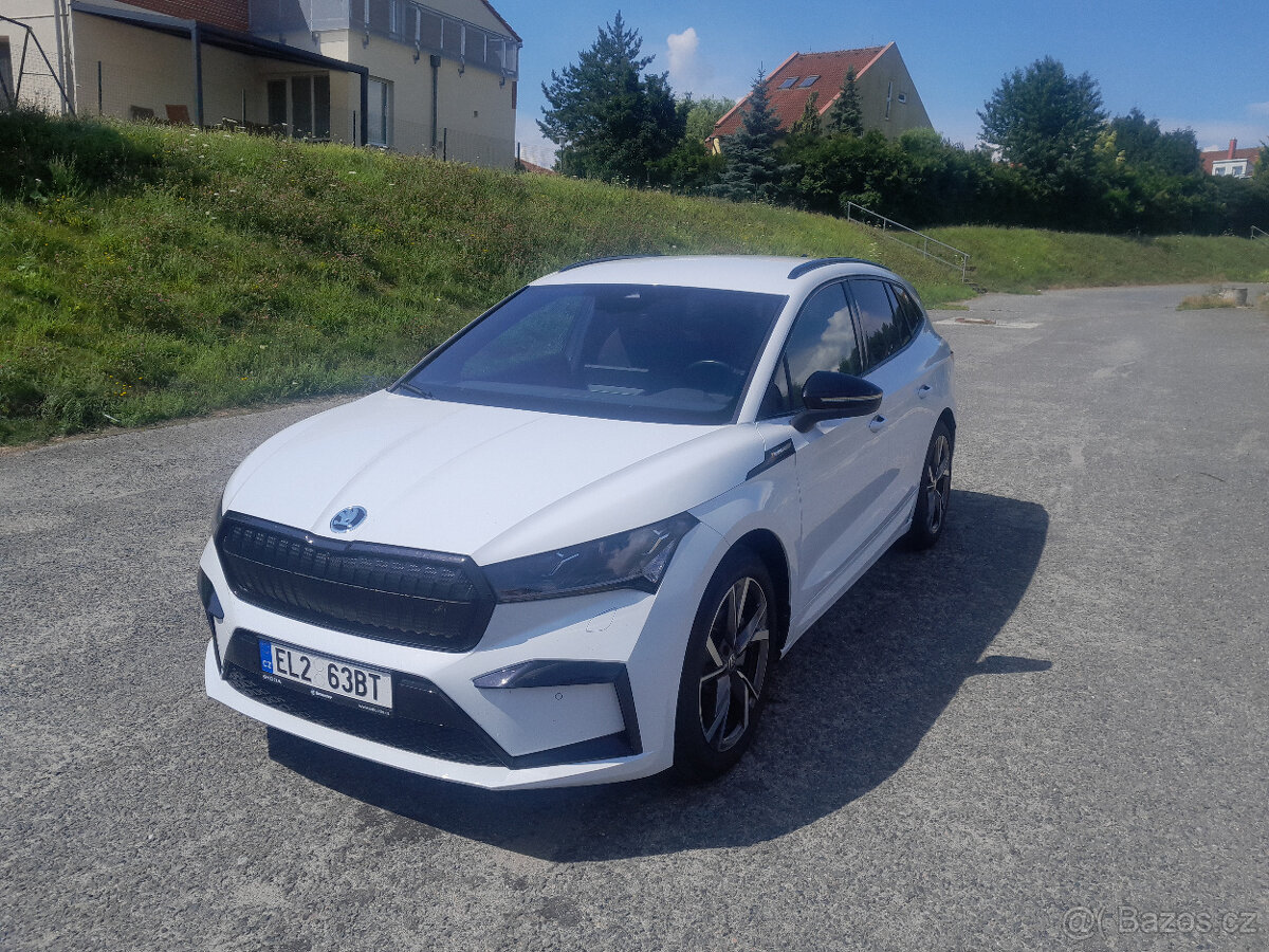 Škoda Enyaq, 4x4 195kW 80X, Sport line, tažné, 9/2023, DPH