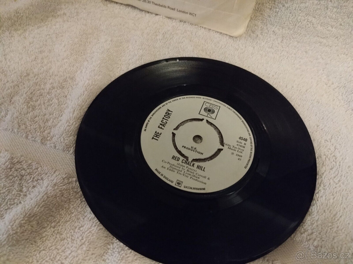 The Factory 7 Vinyl Promo Single VZÁCNÝ VÝBORNÝ STAV 1969 Ps
