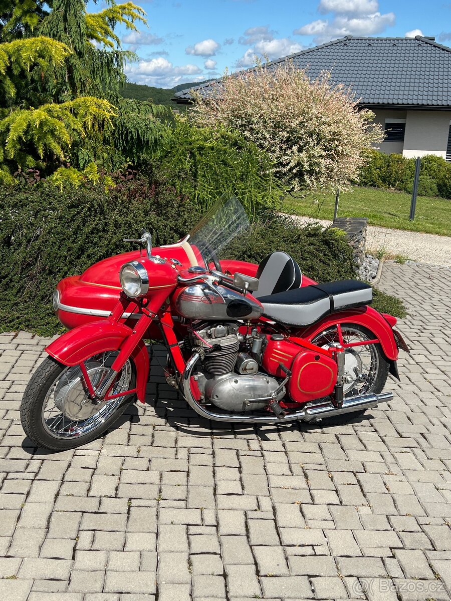 Prodam Jawa 500/2 0HC se sidecarem s doklady TP/S