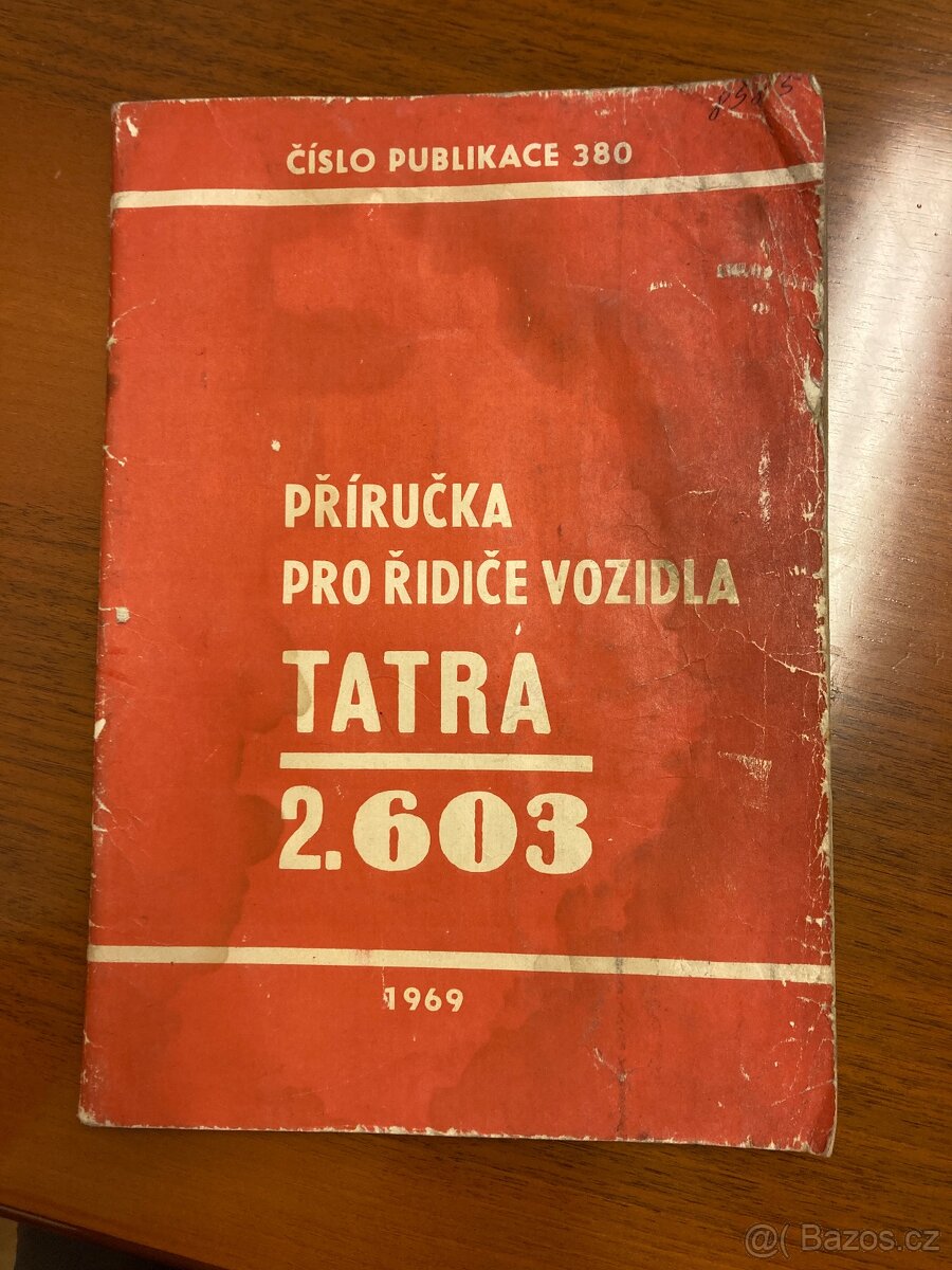 Tatra 2.603 - příručka pro řidiče vozidla
