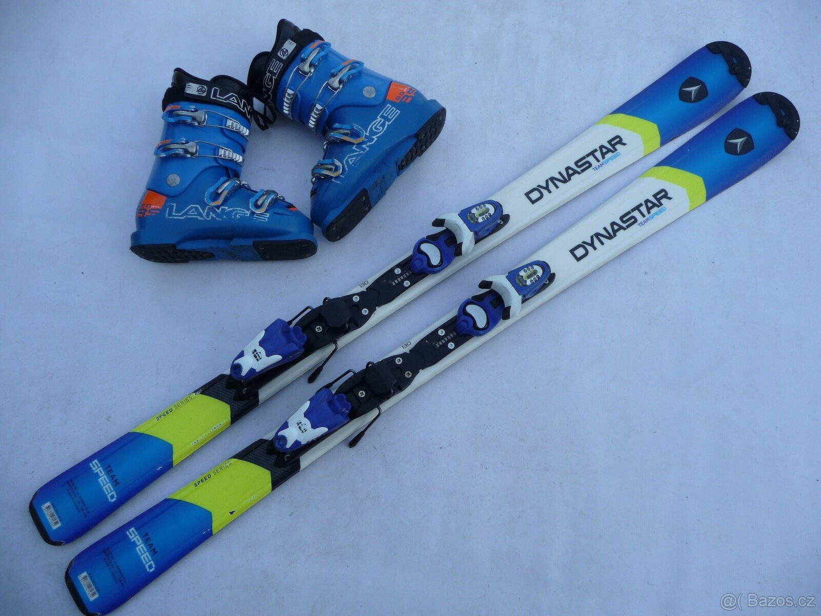 70. Lyže DYNASTAR - 130 cm + boty LANGE 38 eu - set