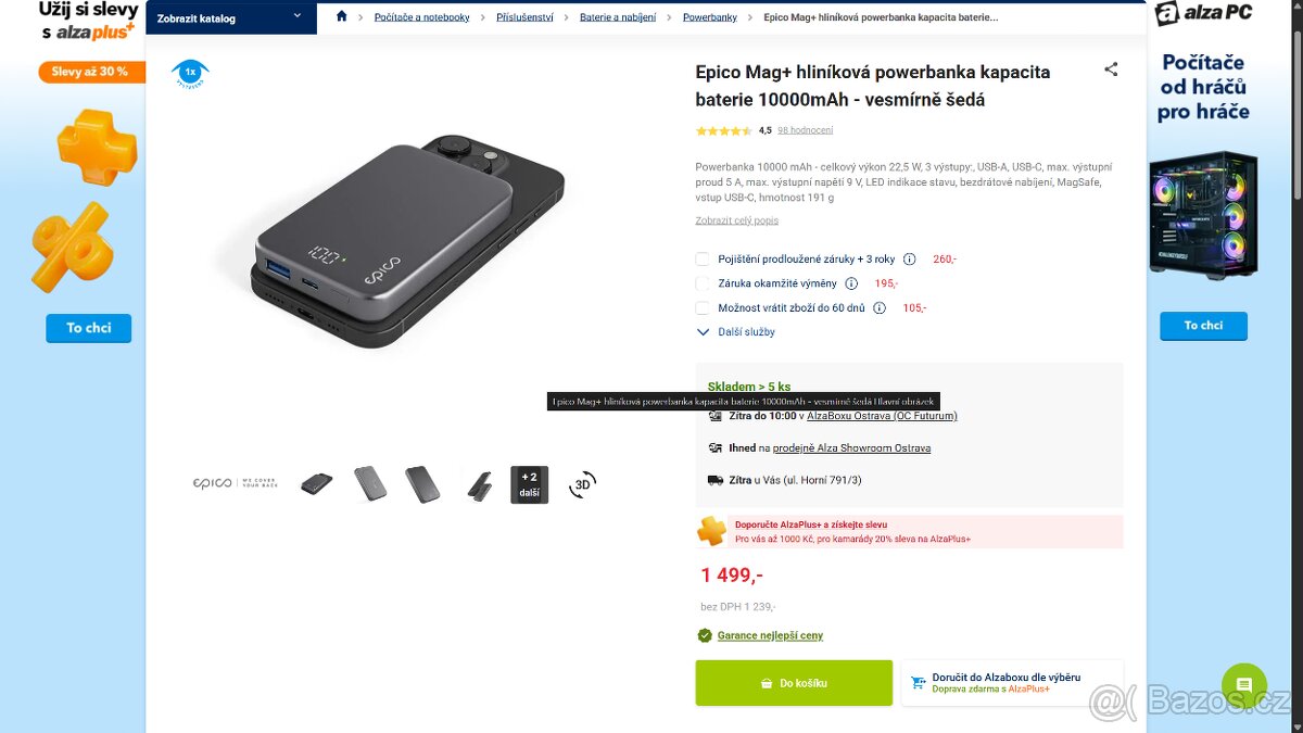 Magsafe bezdrátová powerbanka
