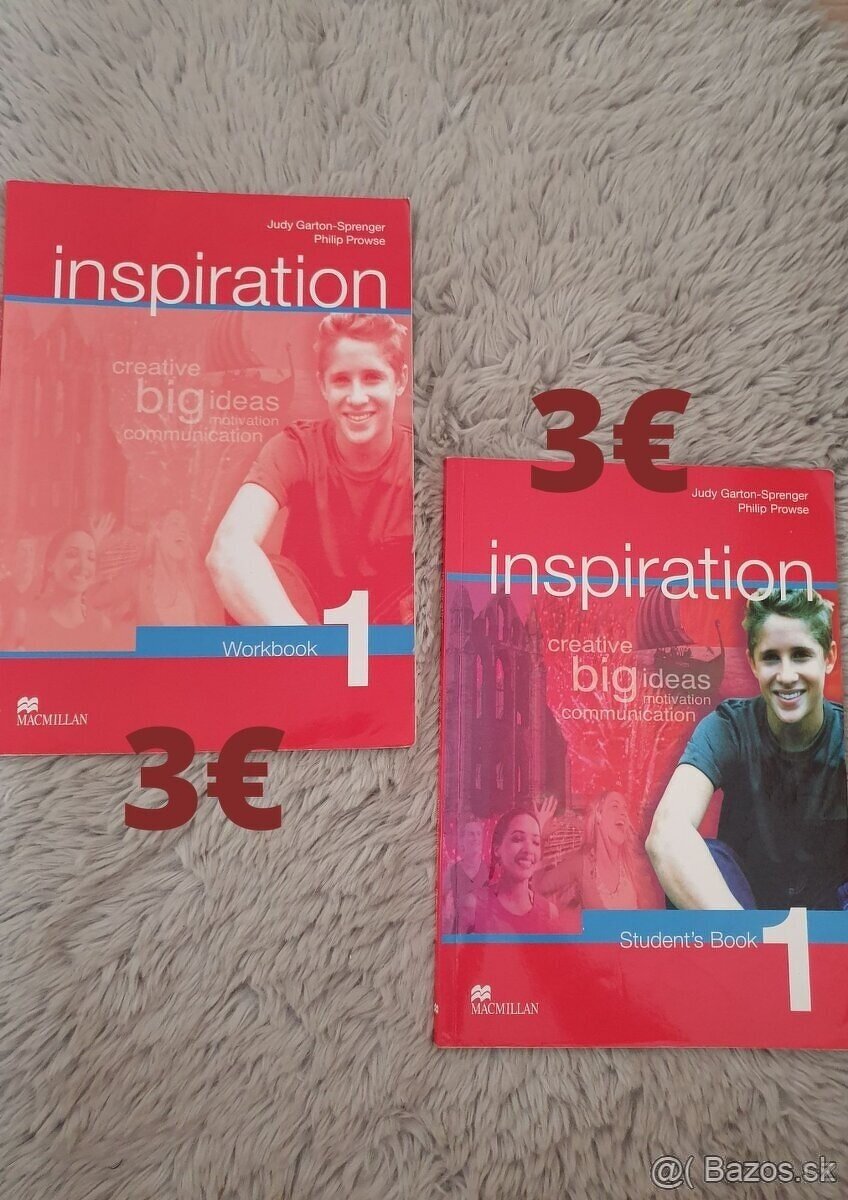 Učebnice Inspiration - Work book, Student book 1,2,3