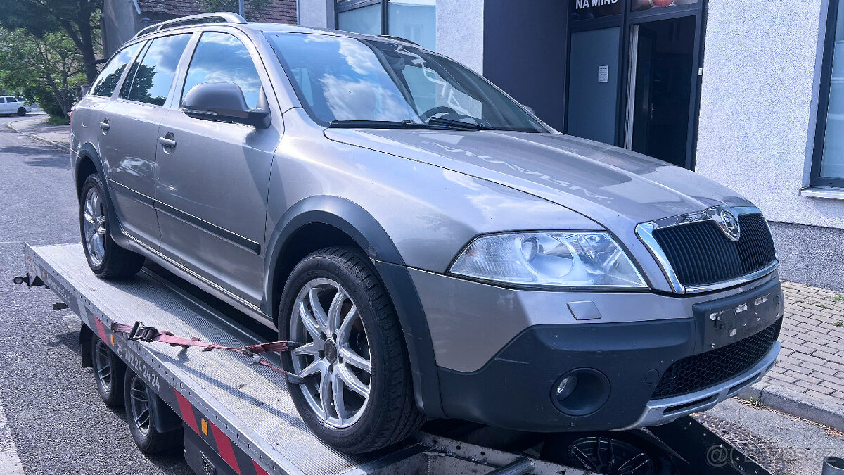 Vůz na náhradní díly Škoda Octavia 2 kombi Scout 2008 BVX JY