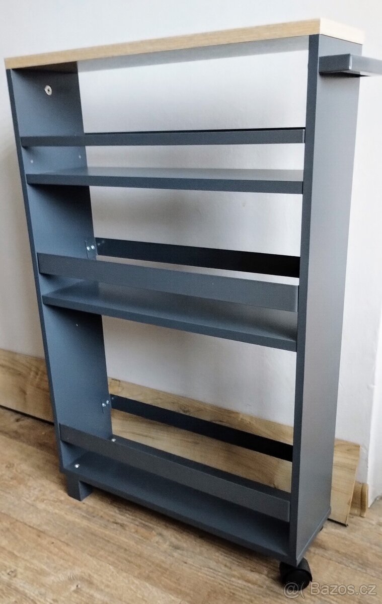 Kuchyňský vozík šedý UNI