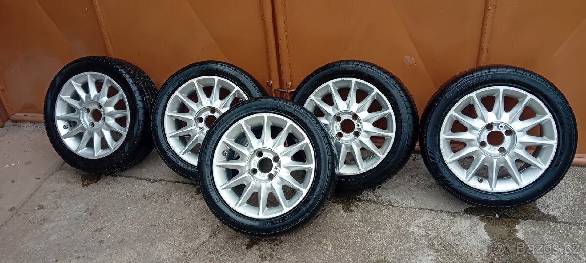 Alu kola 5ks 4x108 OE Ford s pneu 205/50R16 léto