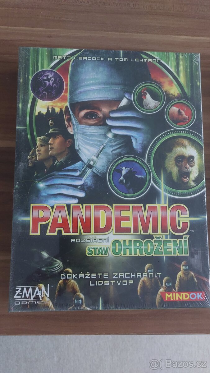 Deskova hra rozsireni Pandemic: Stav ohrožení ve cz ve folii