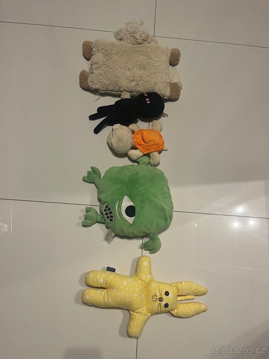 Plyšáci pro děti ( želva, ovčí polštář, příšerka, králíčěk