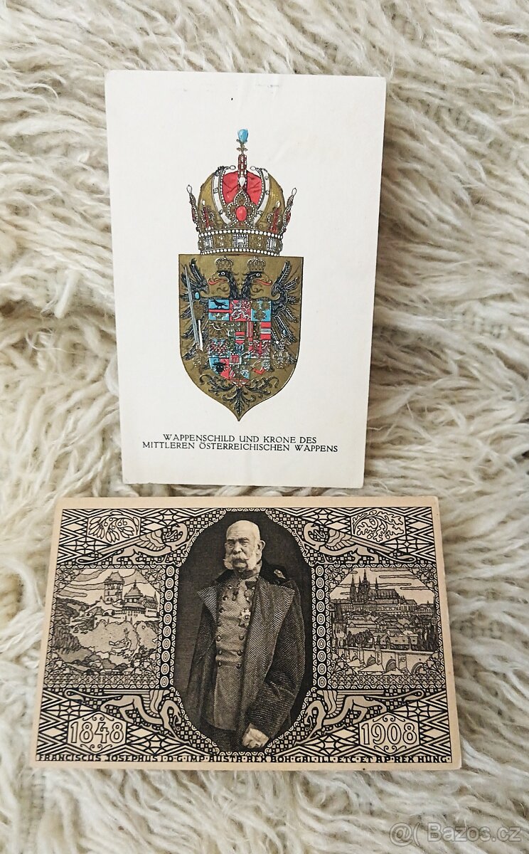 2x Pohlednice F. J. I.