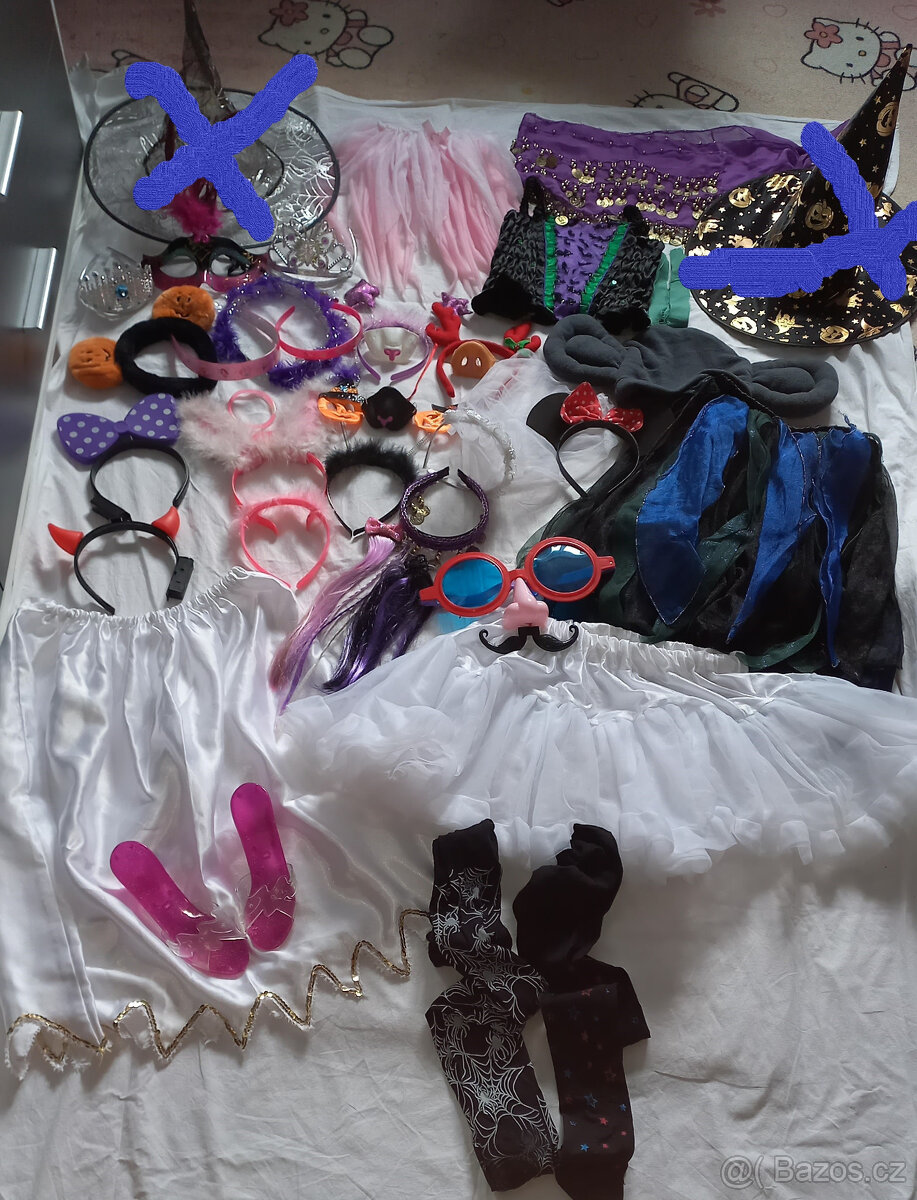 Dětské karnevalové kostýmy,šaty,doplňky boty