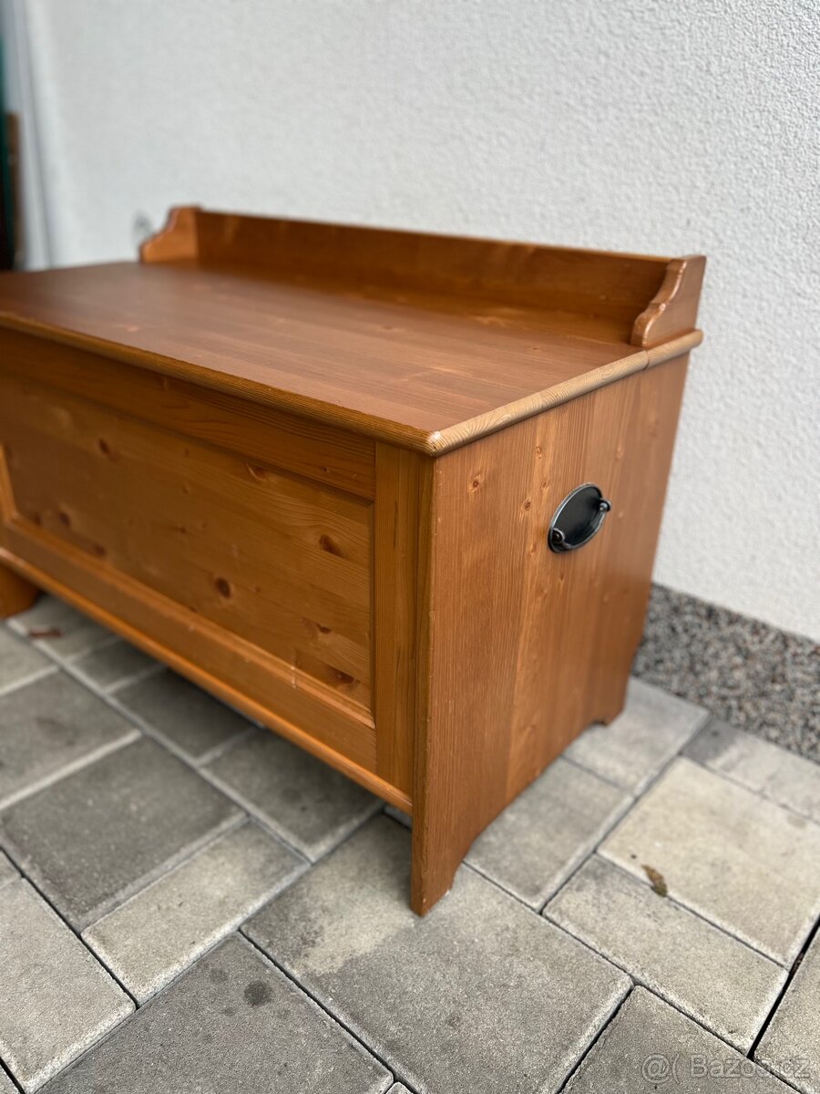 Box truhlice lavice Ikea Leksvik