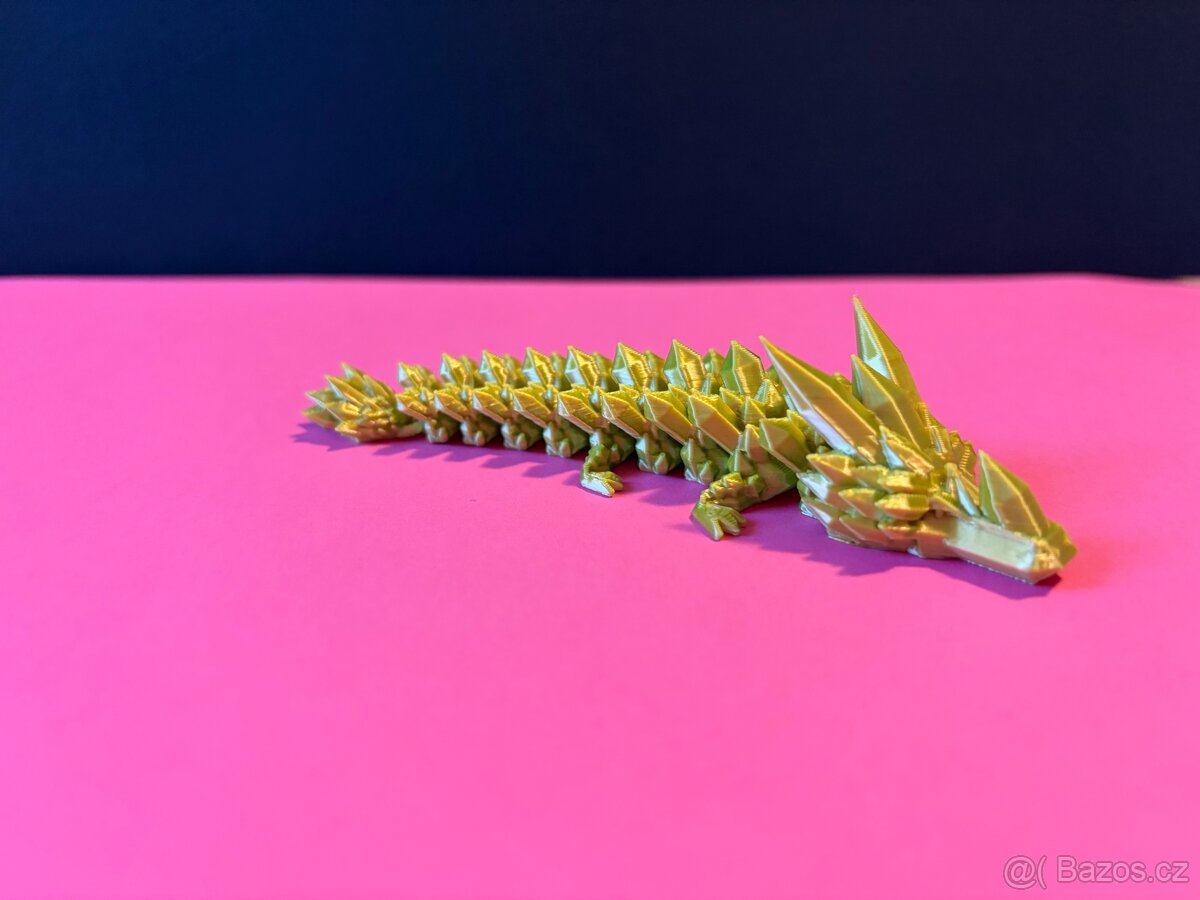 Drak z 3D tisku – pohyblivý model se šupinami 🐉✨