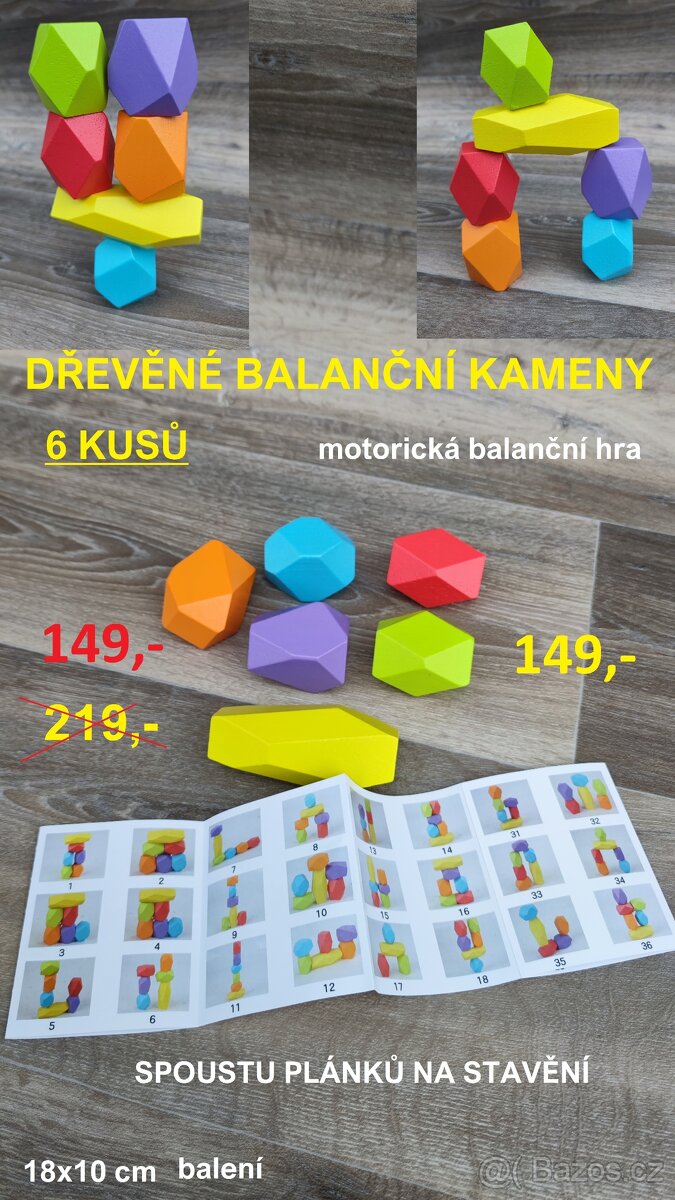 Nové dřevěné montessori hry a hračky