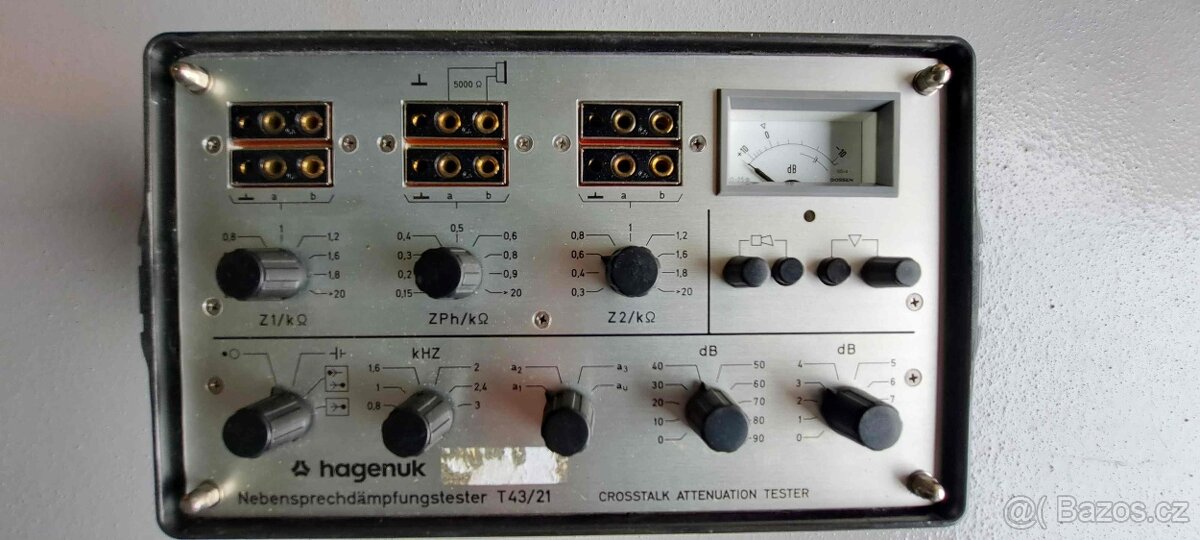 měřič útlumu přeslechu tel.kabelů zn.HAGENUK T43/21