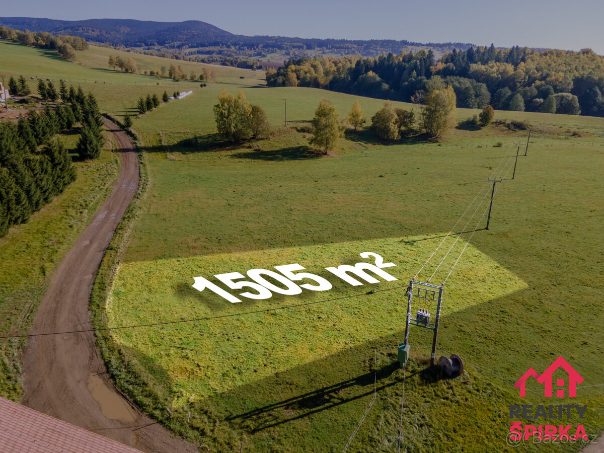 Prodej stavebního pozemku 1505 m2, Dolní Morava - Velká Mora