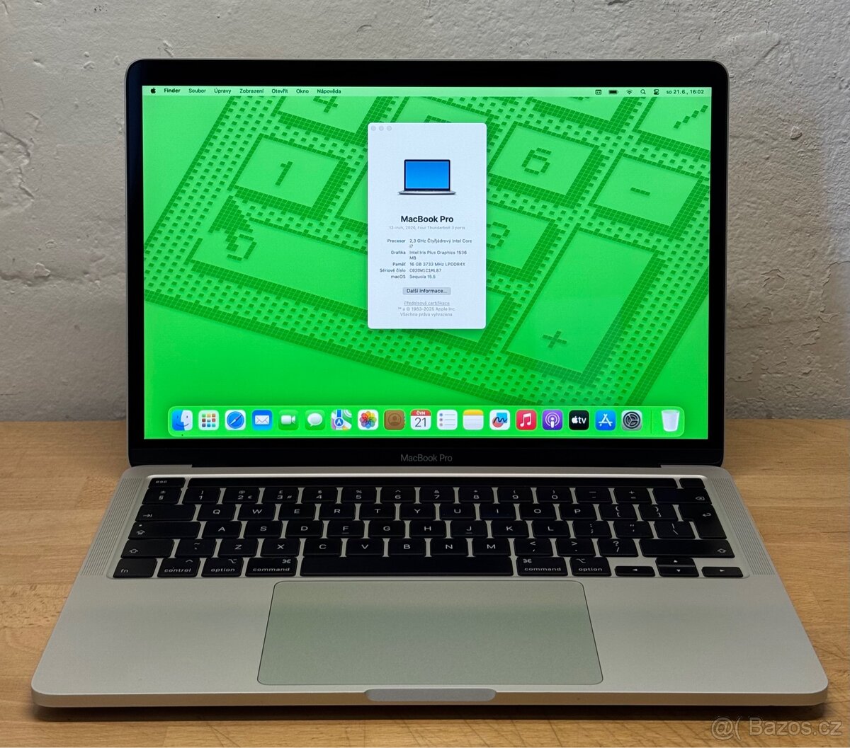 MacBook Pro 13” 2020/16GB RAM/Intel i7/512GB SSD/Záruka