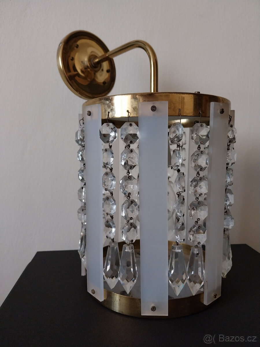 Velká nástěnná lampa Jablonex, 60tá léta