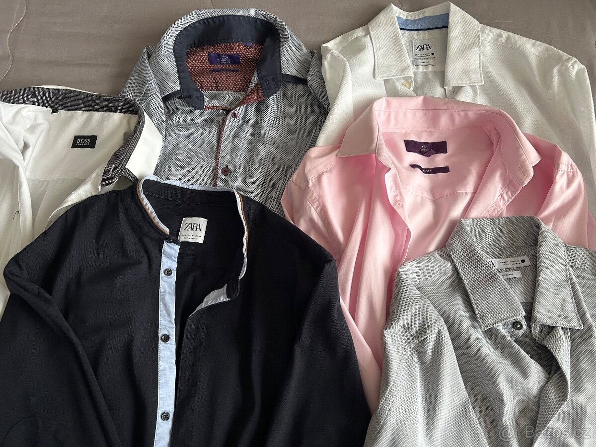 Pánské/chlapecké značkové košile SLIM vel. M