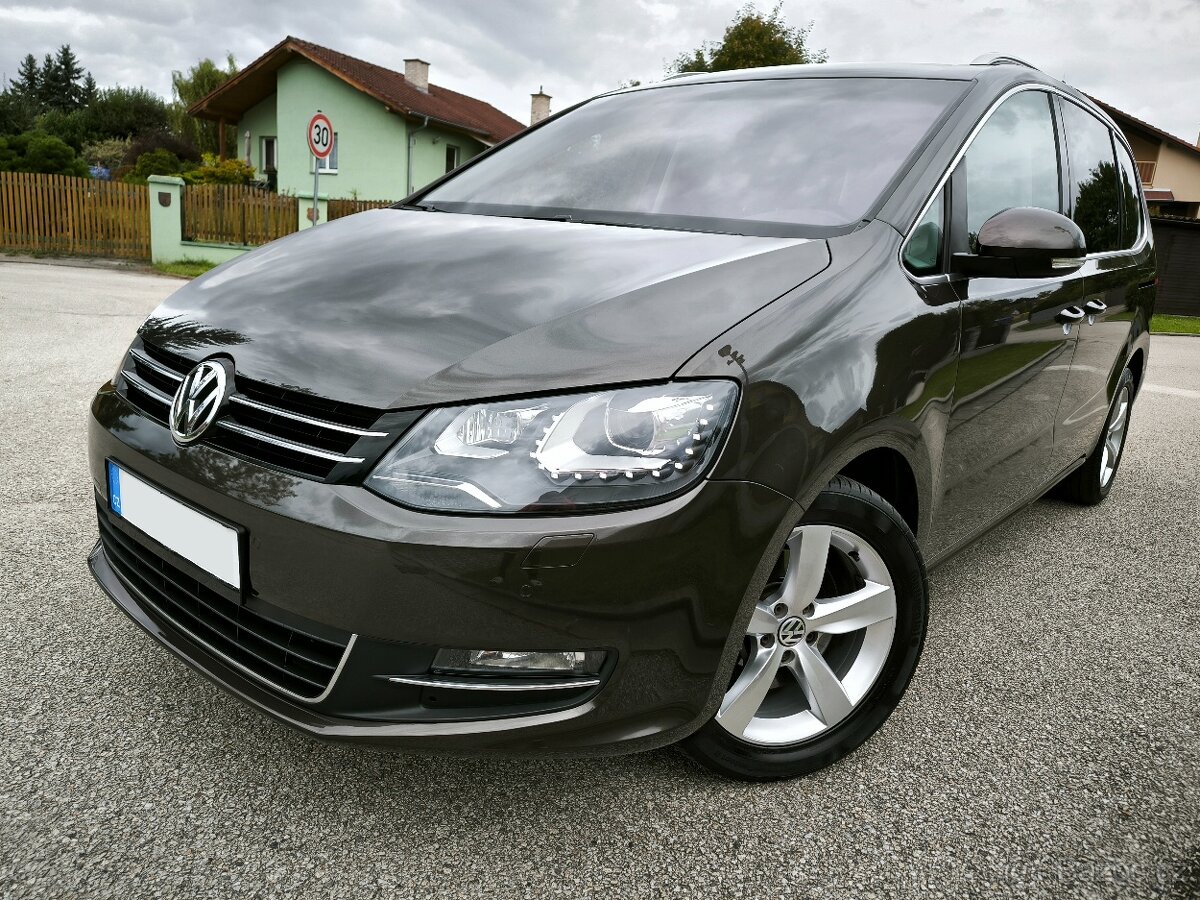 VW SHARAN 2.0 TDI 130kw, r.v. 2014, 1. MAJITEL, VÝBORNÝ STAV