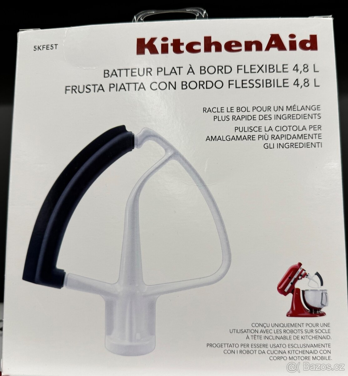 KitchenAid 5KFE5T plochý šlehač se stěrkou nový