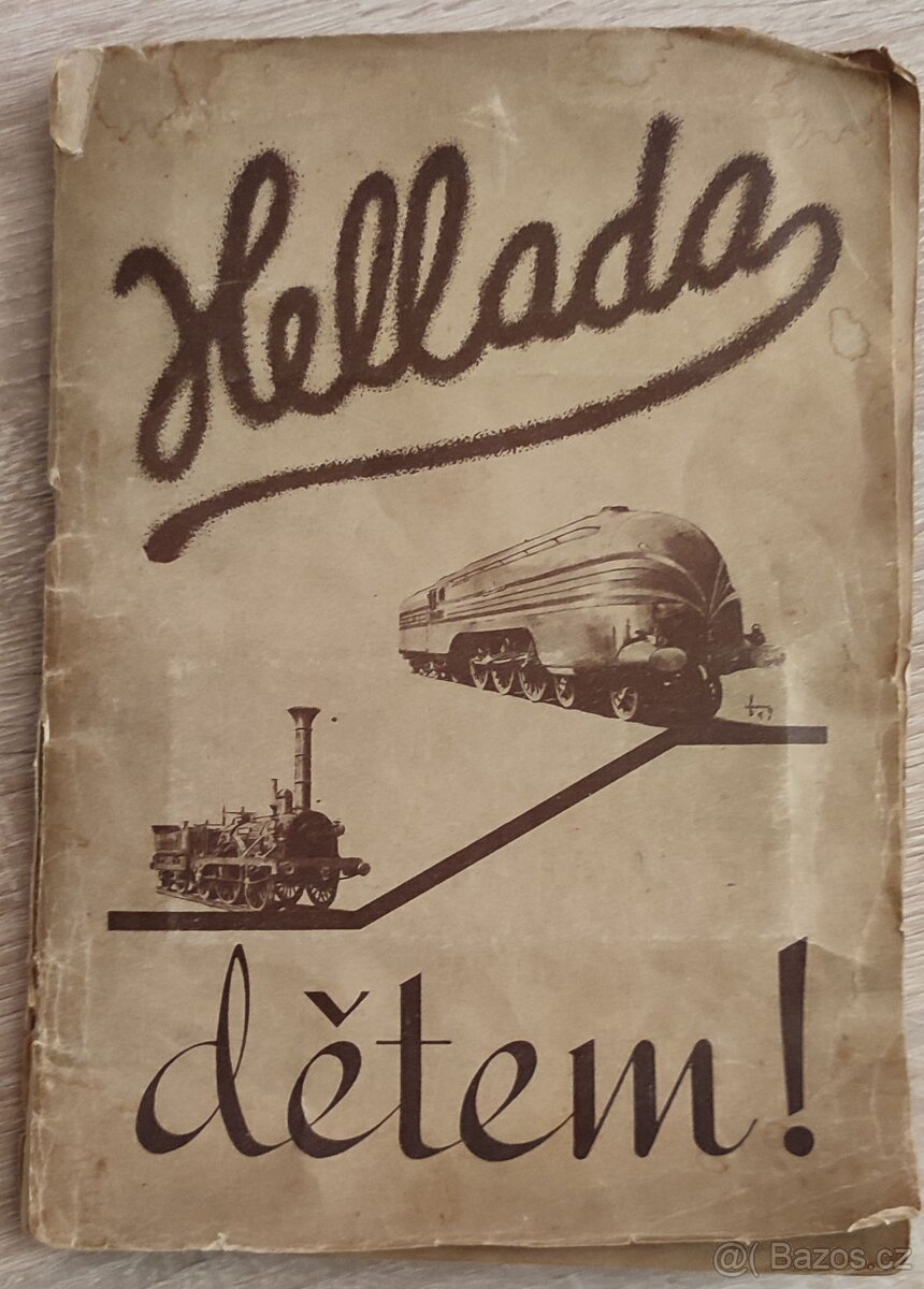 HELLADA DĚTEM - unikátní kompletní sbírka kartiček v sešitu