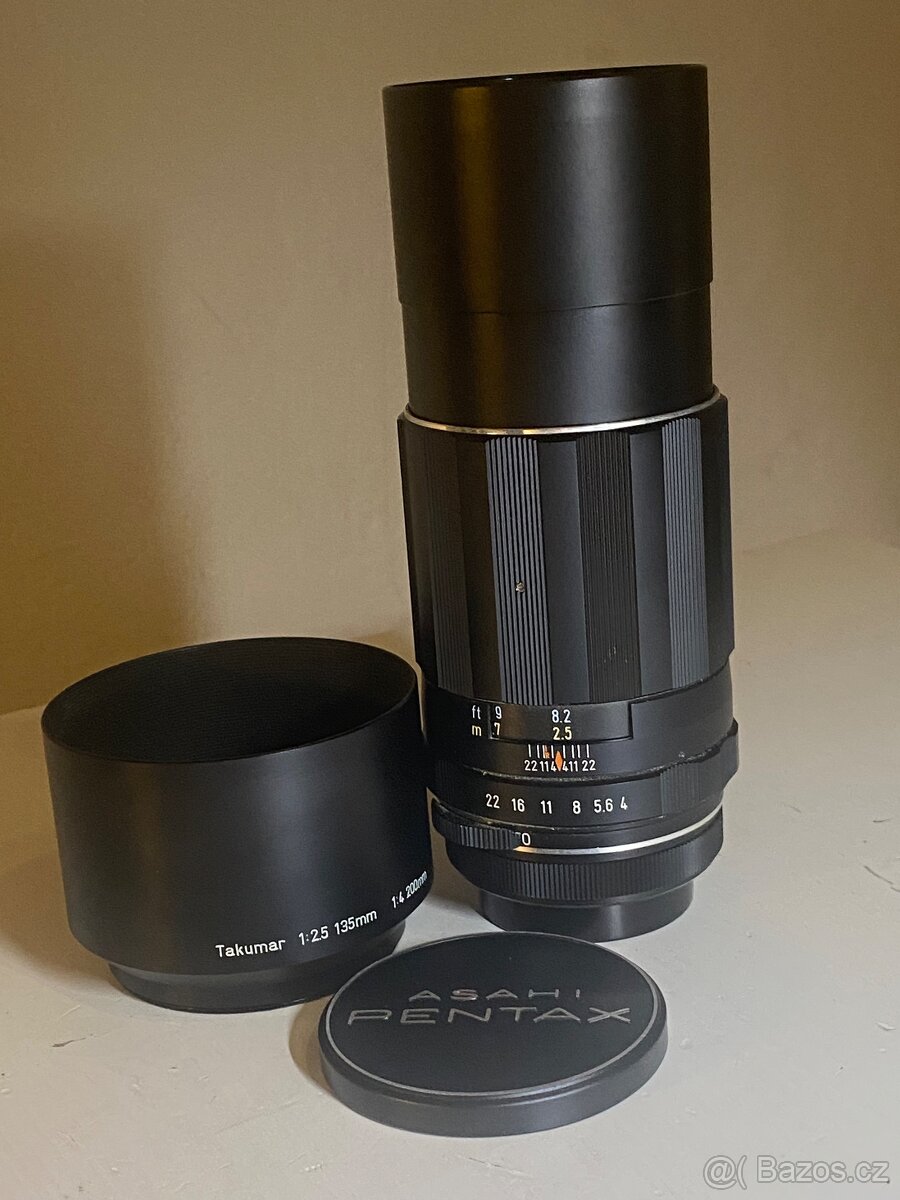 Asahi Pentax Super Takumar 200mm f/4 (M42) – perfektní stav