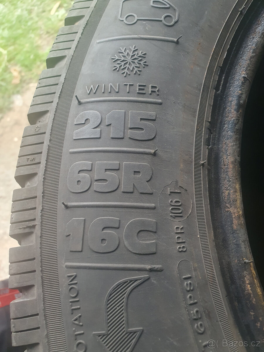 Zátěžové zimní pneu 215/65 R16C Kleber