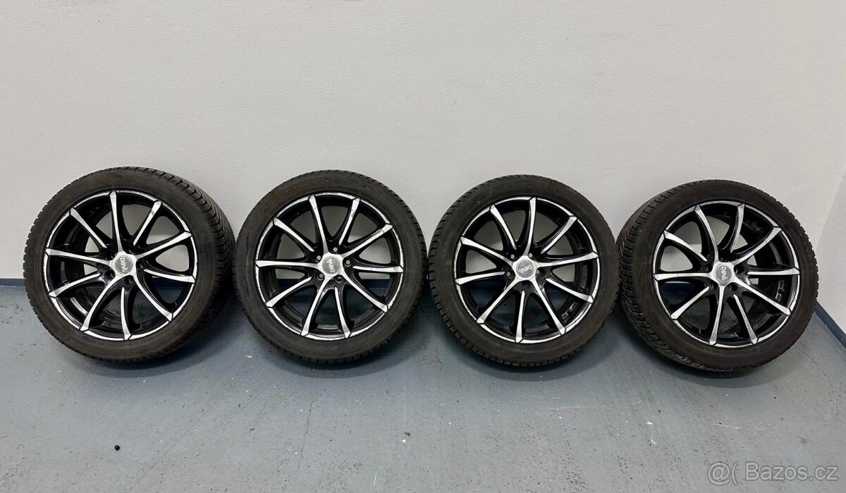Alu kola Ford 5x108 R18 x 8J celoroční pneumatiky Nokian