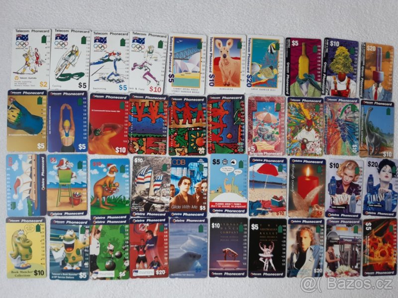 Telefonní karty Austrálie+katalog