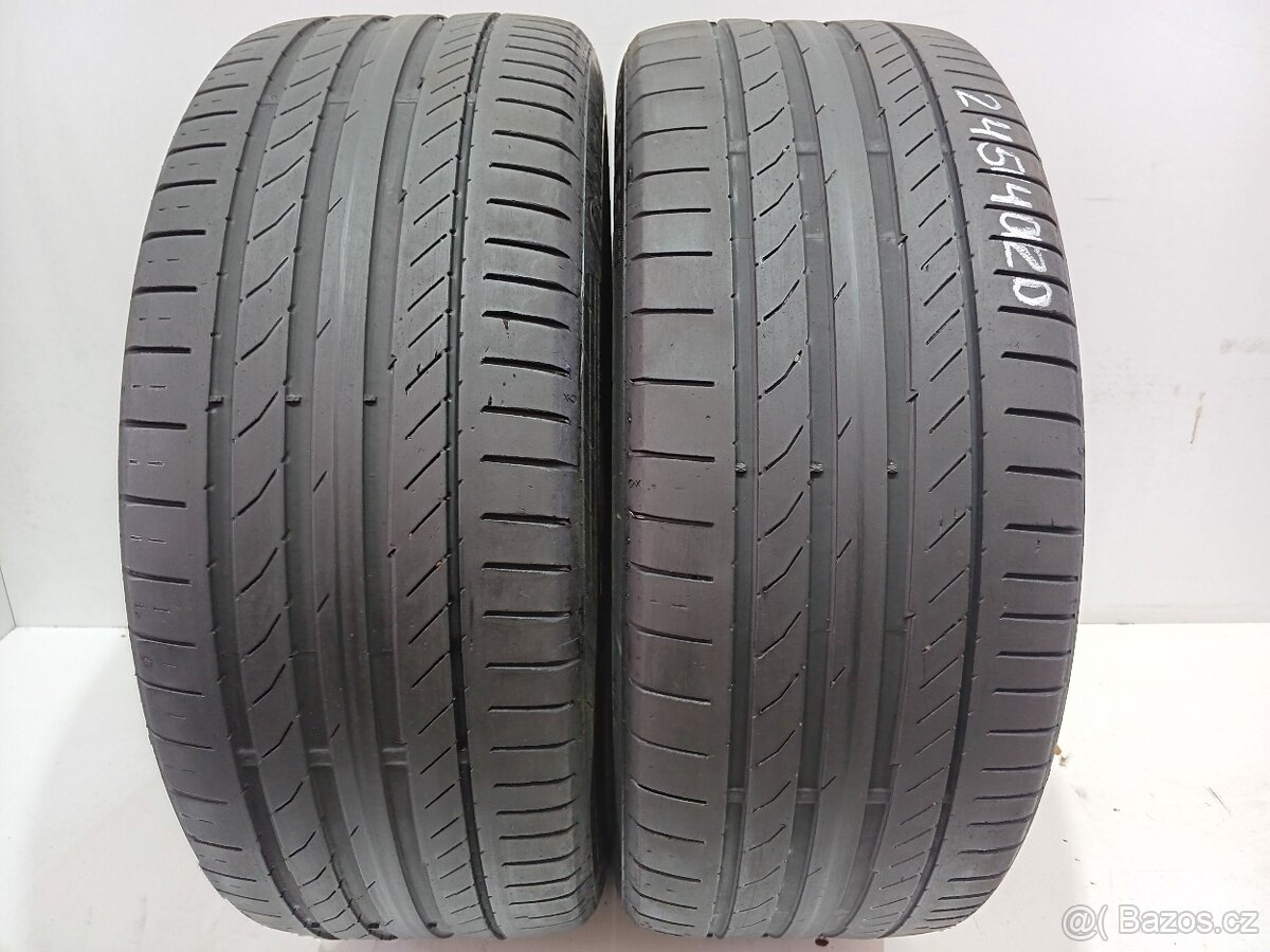 2ks letní pneu 245/40/20 Continental