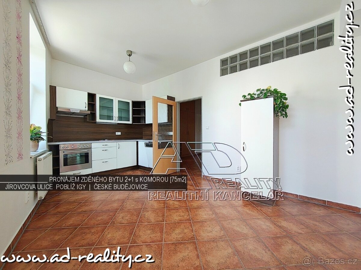 Pronájem prostorného zděného 2+1 [75m2] komora, po REKO, pob