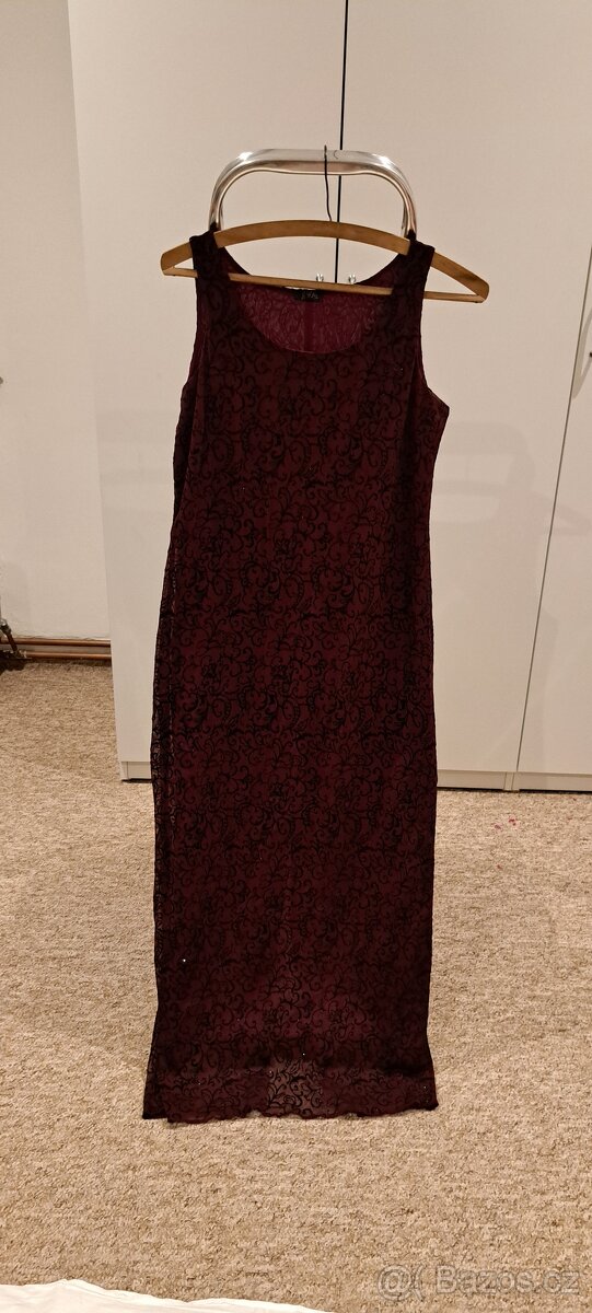 Dlouhé společenské šaty, vel.M