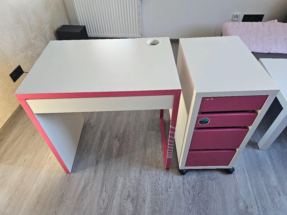 Psací stolek s šuplíky ikea