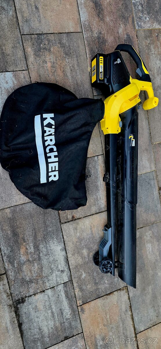 Karcher vyšavač, foukač listí + Karcher nůžky na trávu + Bat