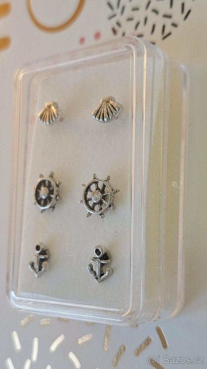 SADA 3 PÁRY NÁUŠNIC