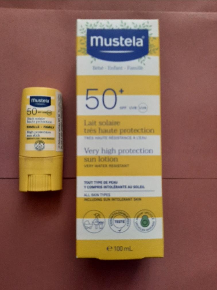 MUSTELA set SPF 50+ opalovací mléko + ochranná tyčinka