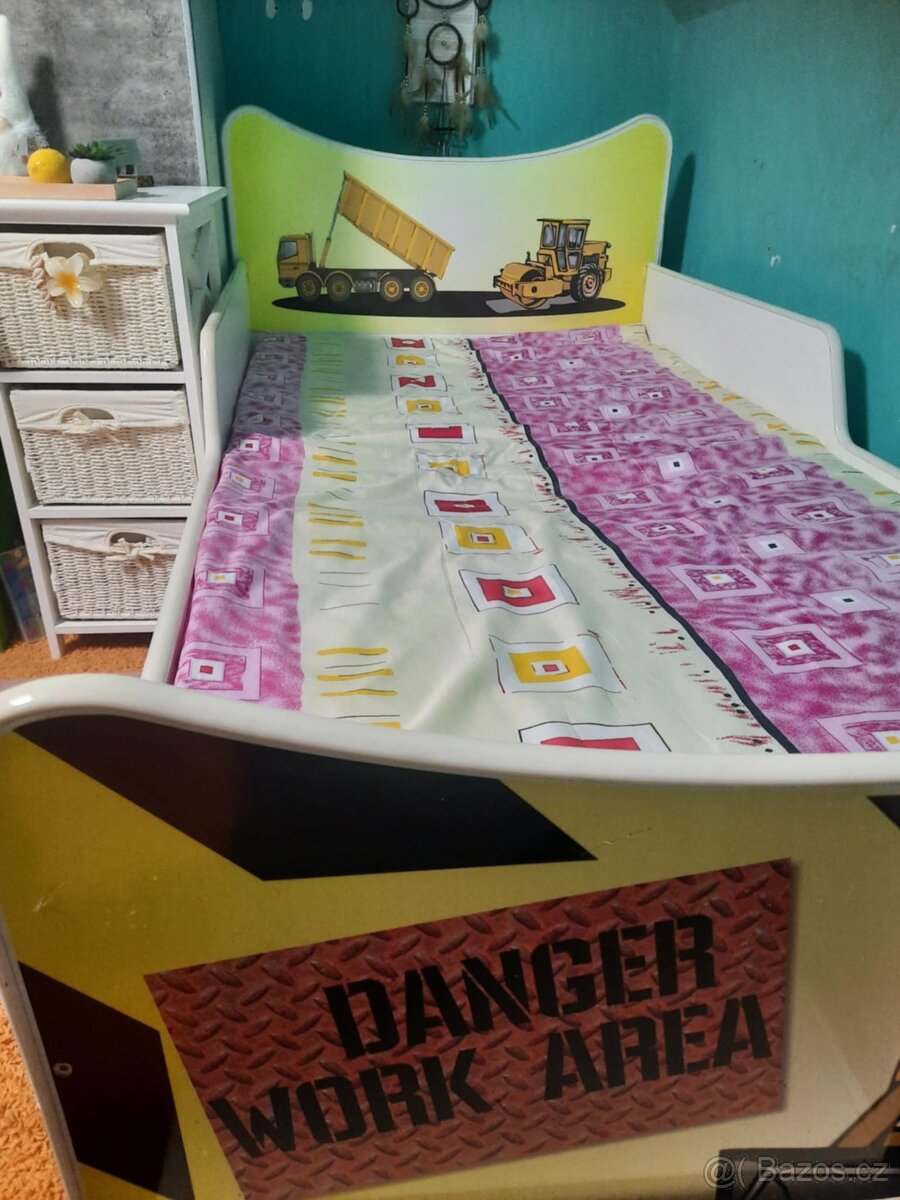 Dětská postel Bagr 180/90